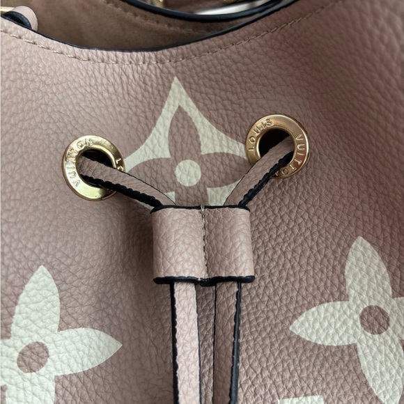 NWOT DESIGNER INSPIRED L V Tan and Cream Bucket Neo Noe Inspired Bag - Picture 5 of 16